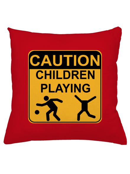 Children Playing párna Red