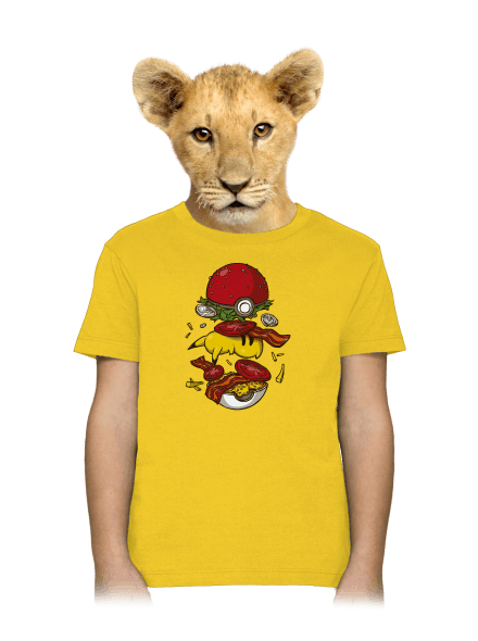 Pokémon burger gyerek póló Gold