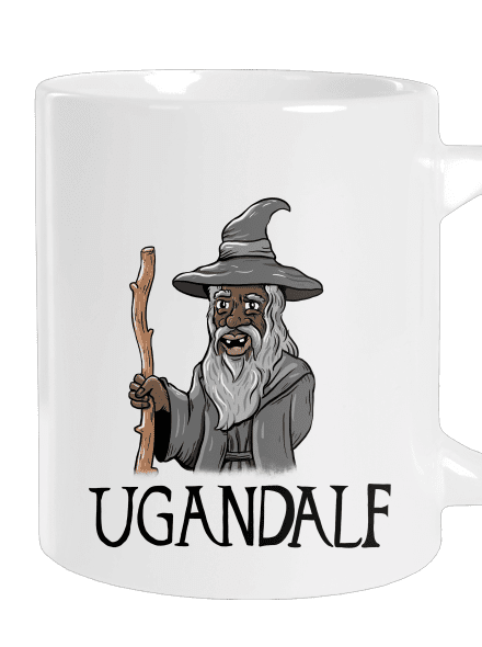 Ugandalf nagy bögre White