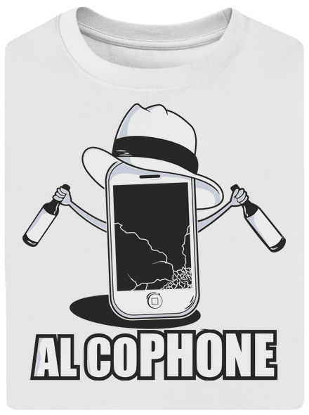 Al Cophone unisex túlméretezett póló White