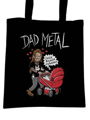 Dad metal táska Black