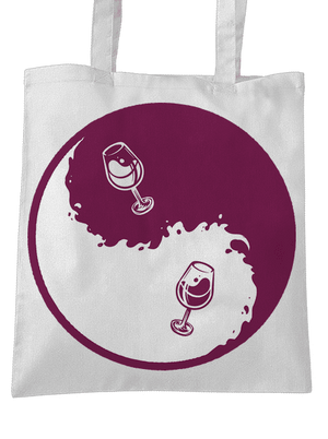 Yin Yang bor táska White