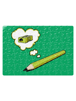 Ceruza és hegyező kirakós White