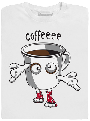 Zombie coffee férfi póló White