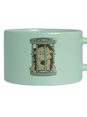 Sün a ketrecben macaron bögre Mint Macaron