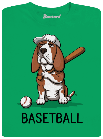 Basetball férfi póló Kelly Green