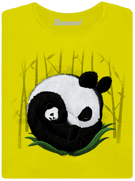 Két alvó panda prémium női póló Lemon