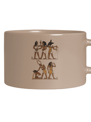 Egyiptomi parti macaron bögre Brown Macaron