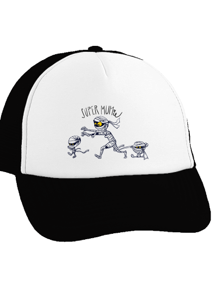 Super mumie teherautós sapka Black cap