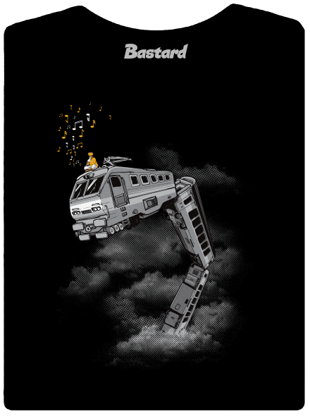 Snake Train női póló Black