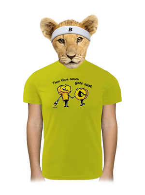 True love gyerek sport póló Neon Yellow