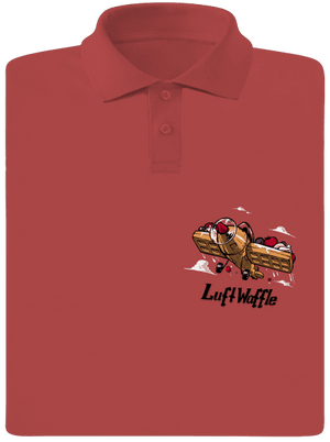 Luftwaffle férfi pólóingek Burgundy