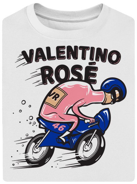 Valentino Rosé unisex túlméretezett póló White