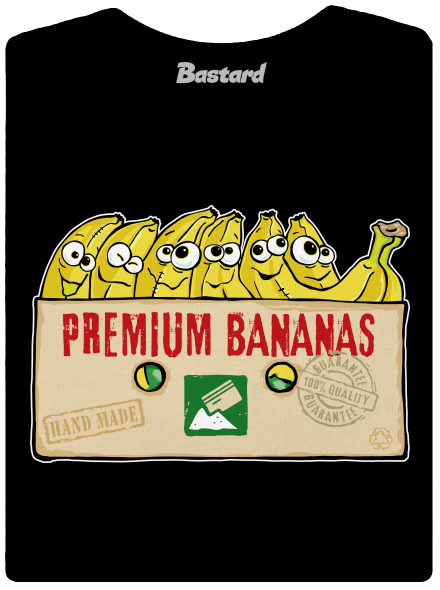 Premium Bananas prémium női póló Black