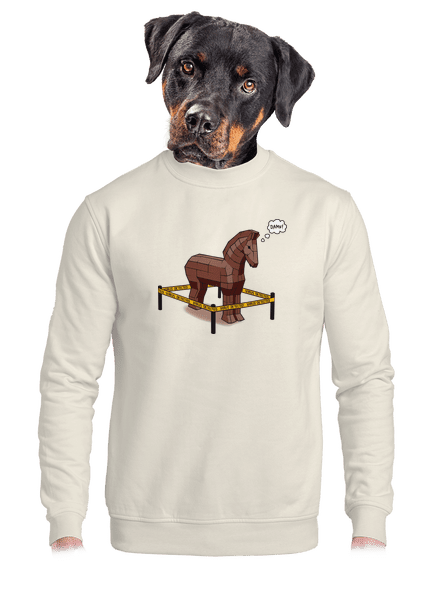 Trójai faló unisex crewneck Off White