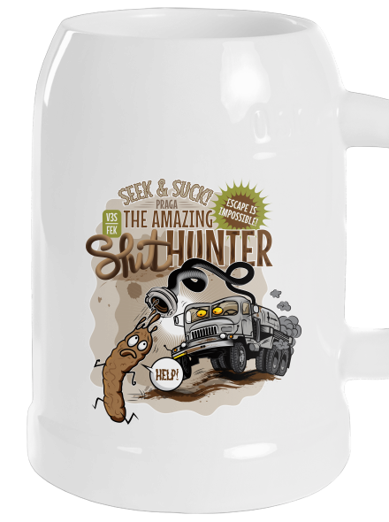 Shithunter söröskorsó White