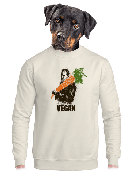 Vegán unisex crewneck Off White