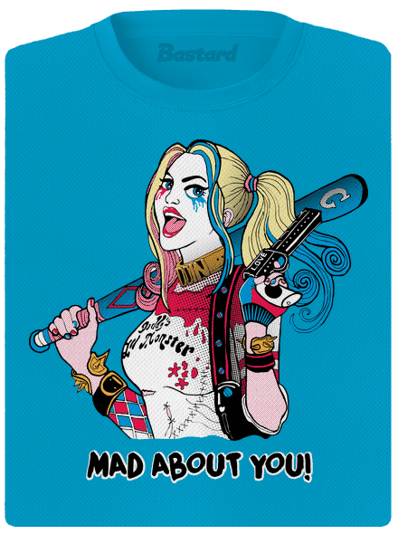 Joker és Harley női sportpóló Blue Atol