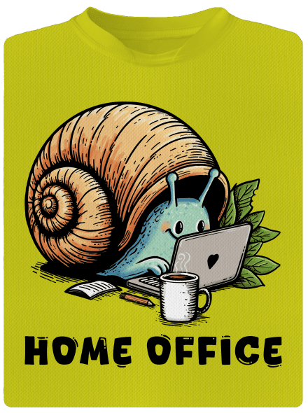Sneka home office férfi sportpóló Neon Yellow