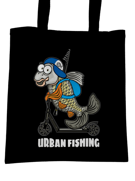 Urban fishing táska Black