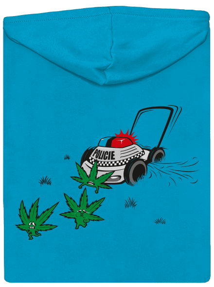 Ganja bust cipzáras női pulóver Blue Atol