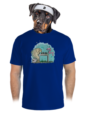 A halat nem lehet kifogni férfi sportpóló Royal Blue Mal