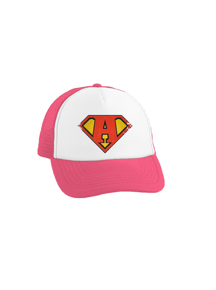 Szuperhős vagyok teherautós sapka Fluorescent Pink cap