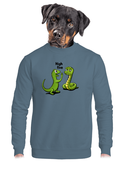 High Five unisex crewneck Nordic Blue