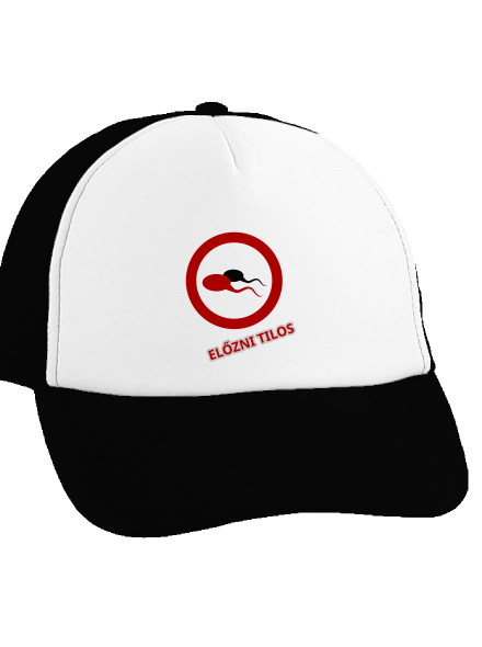Sperma teherautós sapka Black cap