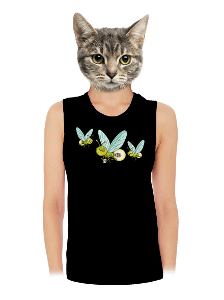 Szentjánosbogár női bővített trikó Black