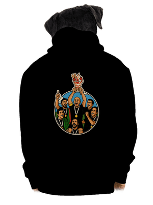 Kehely cipzáras férfi pulóver Black