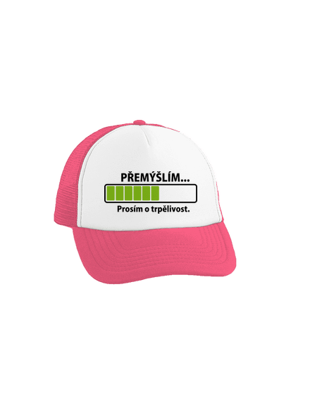 Gondolkodom teherautós sapka Fluorescent Pink cap