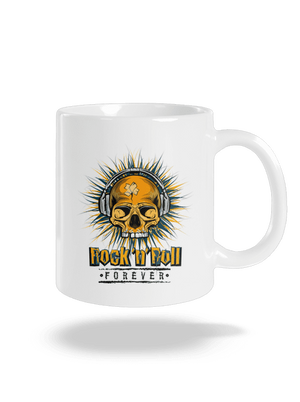 Rock'n'Roll forever hagyományos bögre White