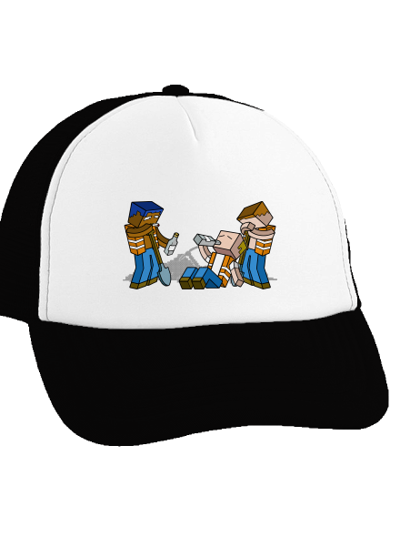 Real Minecraft teherautós sapka Black cap