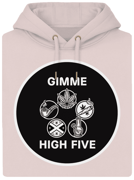 Gimme high five unisex prémium pulóver Rose Chalk