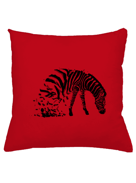 Zebra szerelem párna Red