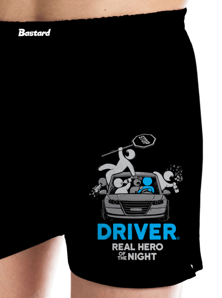 Driver férfi alsó nadrág Black