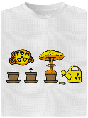 Atom bloom férfi sportpóló White