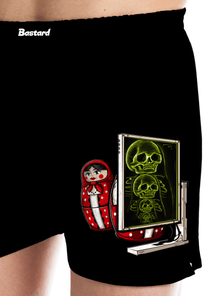 Röntgen Matryoshka férfi alsó nadrág Black
