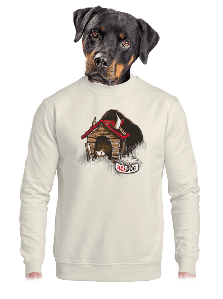 Bulldog unisex crewneck Off White