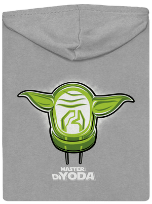 Master DiYoda cipzáras férfi pulóver Light Melange
