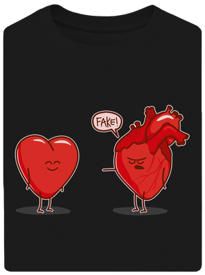 Szívügyek unisex túlméretezett póló Black