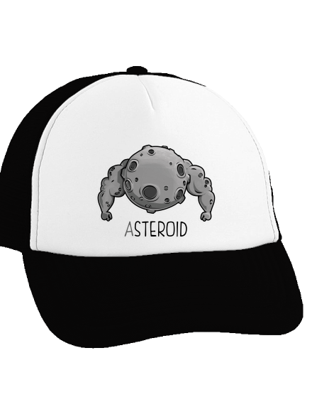 Asteroid teherautós sapka Black cap