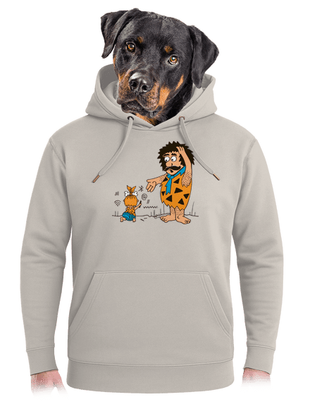 A fejlődést nem tudod megállítani unisex prémium pulóver Pastel Macchiato