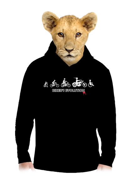 Bikers evolution gyerek kenguruzsebes pulóver Black