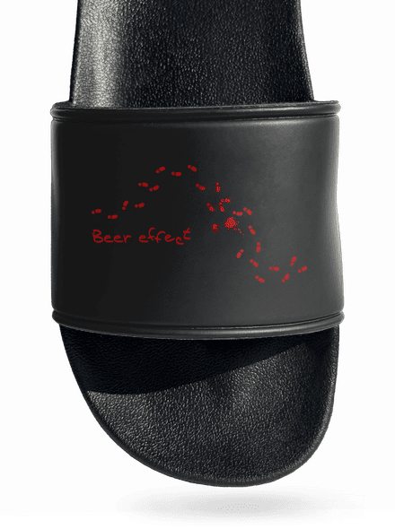 Beer effect papucs Black