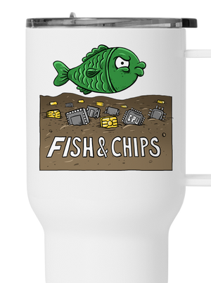 Fish and IT chips termosz bögre White