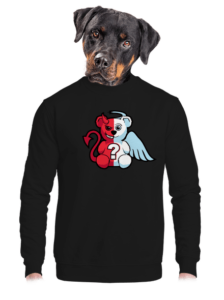 Angyal vagy ördög unisex crewneck Black