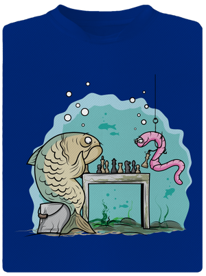 A halat nem lehet kifogni férfi sportpóló Royal Blue Mal