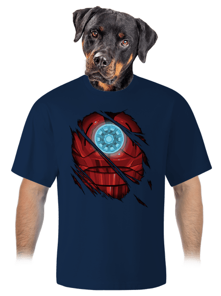 Ironman unisex túlméretezett póló Midnight Blue